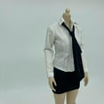 thumbnail image 1 of Camisa de moda 1/6 de 3 piezas con falda corta CUTICAT disfraz de ropa en miniatura para figuras de acción femeninas 12 pulgadas Corbata de figura, 1 of 8