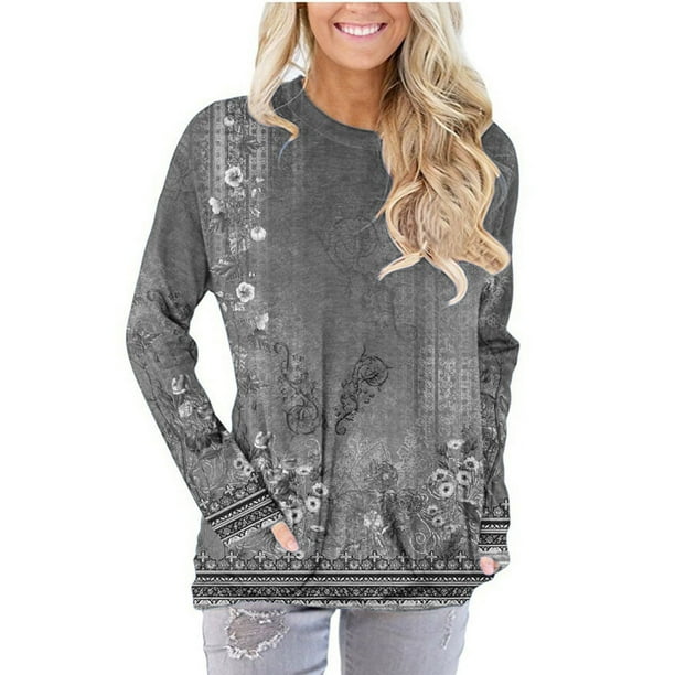 ICHUANYI Liquidación Blusas y camisas de manga larga con cuello redondo 1 ICHUANYI WER202308256144