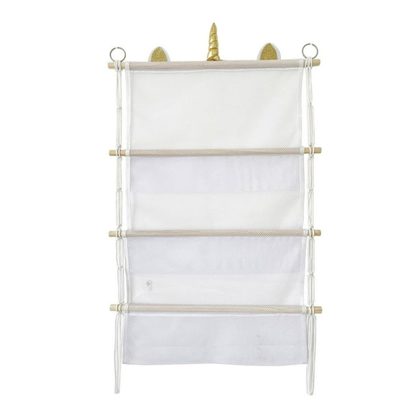 Soporte de red colgante, red de almacenamiento de juguetes de peluche, decoración del hogar, organizador de juguetes para colgar en la pared, red de