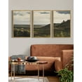 thumbnail image 7 of Drsoum Vintage 16x24in3pcs Brown Framed Landscape Wall Art Wilderness Mountain Retro Classic Farmhouse Paints Rustic, 7 of 7