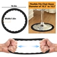 thumbnail image 3 of Fukushima Bar Stool Leg Protectors Ring - 2Pcs Non-Slip Silicone Chair Leg Floor Protectors, Protect Wooden Floors, Prevent Scratches and Noise - Fits 14.5" to 16.5" Bar Stools, 3 of 7