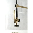 thumbnail image 4 of Kingston Brass LS8503DL Concord Single-Handle Deck-Mount Pre-Rinse Kitchen Faucet with Pot Filler, Brushed Brass, 4 of 7