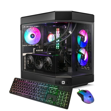 iBUYPOWER Y60 Gaming Desktop, Intel i9-14900KF, NVIDIA GeForce RTX 4070, 32GB RAM, 2TB SSD, Liquid Cooled, Windows 11, Black, Y60BI9N4702