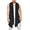 Black, variant on Men's Ruffle Shawl Collar Sleeveless Long Cardigan Vest