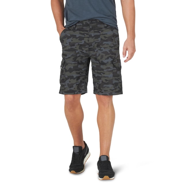 Pantalón corto Cargo Lee Extreme Motion Crossroad para hombre, color negro, camuflaje