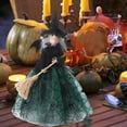 thumbnail image 4 of BESTSKY 2026 New Halloween Witch Decorations - Cute Fabric Witch Doll for Fireplace,Front Door,Living Room - Black & Green Retro Kitchen Decor - Indoor & Outdoor Party Supplies (24X13.5X6Cm), 4 of 6