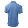 thumbnail image 5 of CHENHANN Polo Shirt for Men Short Sleeve Button Down Shirt Loose Fit Sky Blue Men T Shirts, 5 of 5
