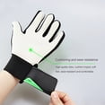 thumbnail image 4 of Advancent 1 par de guantes de fútbol ajustables para práctica de fútbol, ​​protección de manos para portero, guante de cuero PU de Ropa Deportiva, Zapatos Verde Tamaño 6, 4 of 6