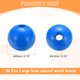 thumbnail image 2 of Uxcell 50 piezas de cuentas de madera azul profundo de 20 mm, cuentas redondas sueltas con agujero grande de 4.5 mm para joyería., 2 of 7