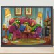 thumbnail image 1 of Cuadros Decorativos 5D bricolaje ronda completa taladro diamante pintura dinosaurio Kit decoración del hogar (A6802) Wdftyju embutido en tela, 1 of 9