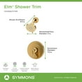 thumbnail image 7 of Symmons S5591BBZ15TRM Elm Shower Only Trim Package - Bronze, 7 of 7