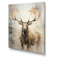 thumbnail image 2 of Designart "Majestic Portrait Of A Beige Moose" Moose Wall Art Prints, 2 of 7