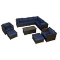 thumbnail image 1 of Innesbrook Collection 11-Piece Aluminum Patio Conversation Set with Navy Cushions, 1 of 2