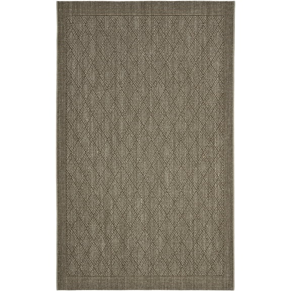 SAFAVIEH Palm Beach Femie Geometric Area Rug, Silver, 4' x 6'
