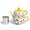 White & Yellow, variant on Taimei Teatime Tea Set for Adults, 15oz Teapot with Infuser and Cup Set, Ceramic Tea for One Set with Handpainted Bee and Floral Pattern, Loose Leaf Tea Maker Set