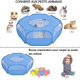 thumbnail image 5 of Parque Infantil para Animales pequeños con Funda Jaula Plegable y portátil Impermeable Transpirable para Conejos, Ardillas, Gatitos, Cachorros, Chinchillas y Erizos Azul, 5 of 5