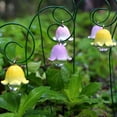 thumbnail image 2 of 9pcs Lily of The Valley Garden Stake Decor, 7” Decorative Lily Bulb Flower Stakes Yard Art Ornaments Outdoor Lawn Pathway Decor, 2 of 7
