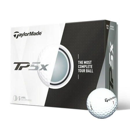 TaylorMade TP5x Golf Balls, Prior Generation, 12 (Best Taylormade Golf Balls)