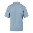 thumbnail image 4 of VBTAPA Men's Cargo Shirt Relaxed Fit Short Sleeve Button Down Shirts Summer Casual Work Shirt Lightweight Untucked Dress Shirts with Pockets Blue XL, 4 of 8