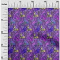 thumbnail image 2 of oneOone Silk Tabby Purple Fabric Abstracts Sewing Craft Projects Fabric Prints By Yard 42 Inch Wide, 2 of 5