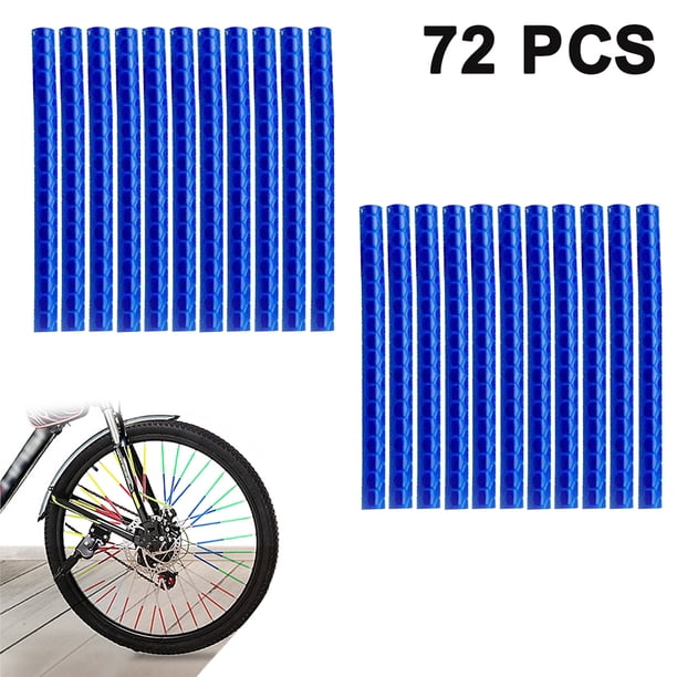 Pack de 36/72 Reflectores de radios de bicicleta Reflectores Radios para bicicletas de montaña y de carretera - Reflectores de bicicleta para niños Reflectores de radios de bicicleta impermeables MFZFUKR 222733-5