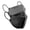 Black + Gray, variant on 50 PCS Adults Disposable KF94 Face Masks, 4-Ply 3D Fish Type Protective Masks with Adjustable Nose-Clip & Elastic Ear Loops for Daily Use (Navy)