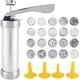thumbnail image 1 of Pistola de Acero Inoxidable Cookie Press con 20 Discos para Hornear, Kit para Hacer Galletas Spritz, 1 of 9