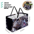 thumbnail image 2 of Horse Large Capacity Foldable Reusable Oxford Cloth Laundry Basket - Multipurpose Tote Bag, Shopping Bag, Picnic Basket, 2 of 7