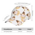 thumbnail image 5 of Kdxio Unisex Cute Bee Gnome Pattern Baseball Cap Unisex Washed Classic Adjustable Hat, 5 of 5