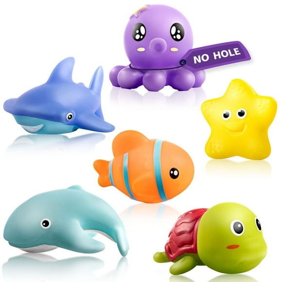 Juguetes de baño Hely Cancy sin moho para bebés de más de 18 meses (Ocean)