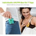 thumbnail image 4 of AUVON 7 Days Travel Pill Box Organizer Storage Case Pill Dispenser Medicine Storage Container, 4 of 7