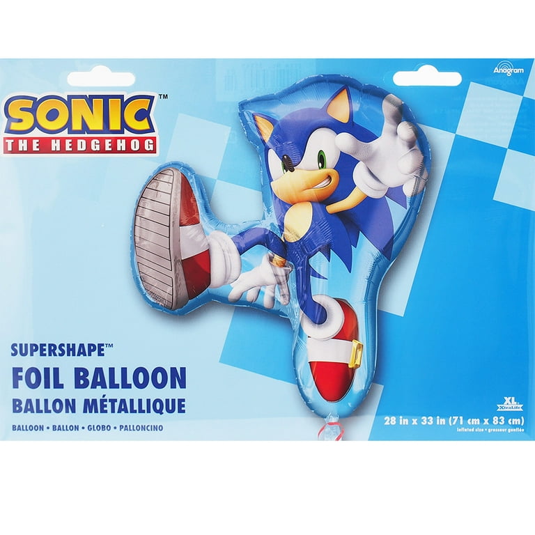 Sonic The Hedgehog Super Shape Foil / Mylar Balloon 33 