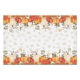 thumbnail image 2 of 6 Pieces Place Mat Linen Machine Washable Table Mats Autumn Pumpkin Orange Place Mats for Party Kitchen Dining Decoration, 2 of 2