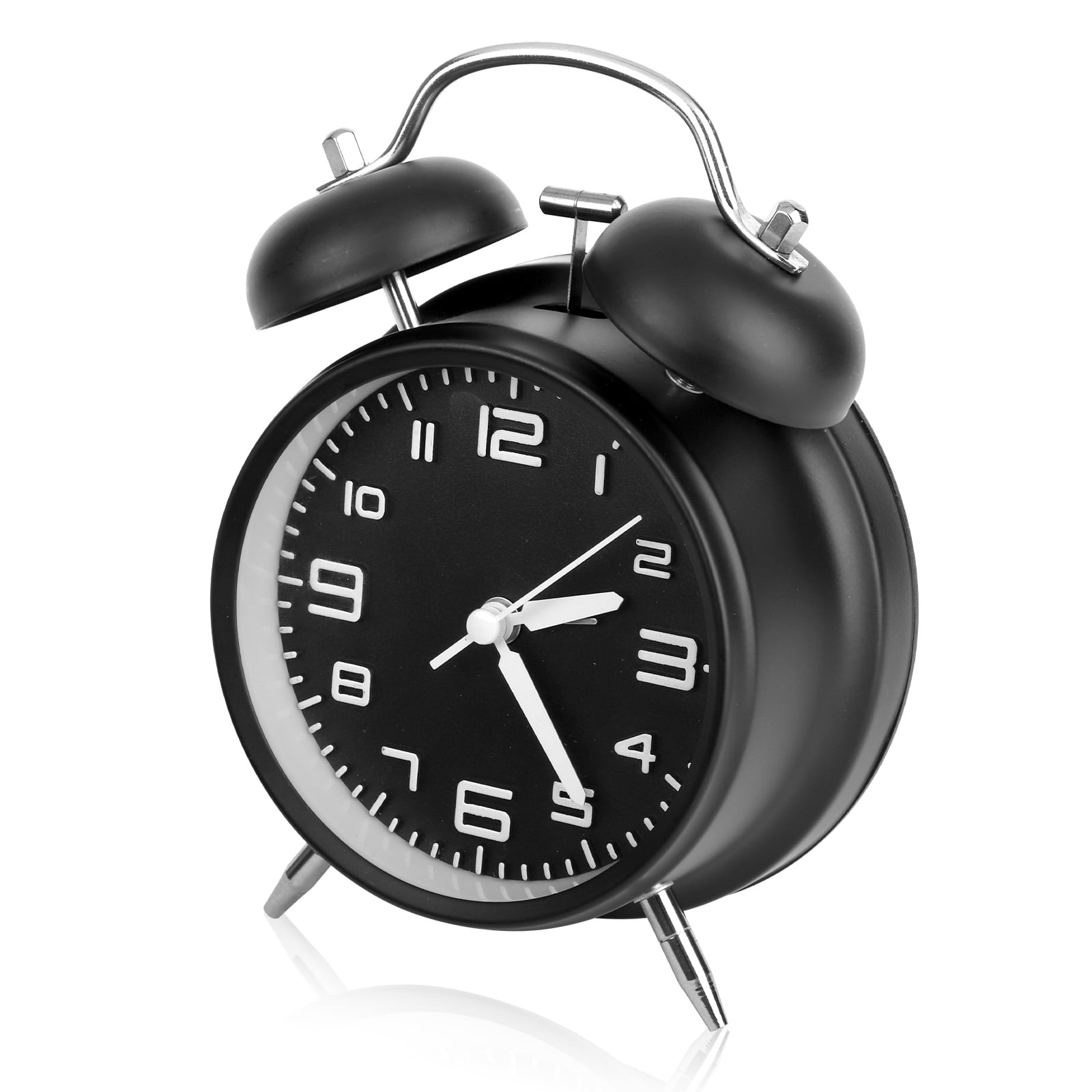 Retro Alarm Clock, TSV Small Clock Classic NonTicking Silent Battery