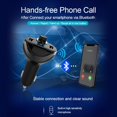 thumbnail image 4 of Transmisor Fm Llamada Manos Libres Modulador Fm Bluetooth Puertos Usb Duales Reproductor De Radio Mp3 Para Automóvil,T20 matsuzay VI011435-00, 4 of 6