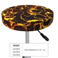 thumbnail image 4 of Balery Orange Lightning Fundas de asiento para taburete de bar redondo de tela de terciopelo ajustables que protegen de arañazos y manchas para sillas de 14 a 17 pulgadas.-13 inch, 4 of 7