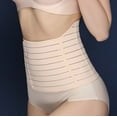 thumbnail image 6 of Elainilye Fashion Postpartum Belly Band Body Shaping Underwear Summer Girdle Belt Waist Cincher Shapewear,Beige, 6 of 9