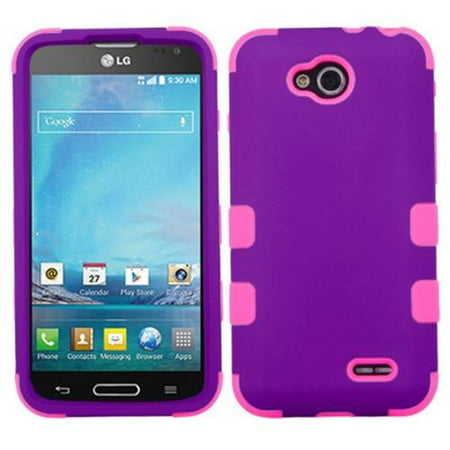 UPC 889231152784 product image for Insten Grape/Electric Pink New TUFF Hybrid Hard Cover Skin Case For LG D415 Opti | upcitemdb.com