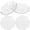 Transparent, variant on 4pcs Clear Glass Tea Saucer Glass Costers Glass Tea Cup Coasters Tea Cup Mats Glass Saucers