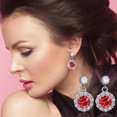 thumbnail image 1 of Pendientes Ganfancp Cubic-Zirconia Lentejuelas Borlas Un Par de Pendientes, 1 of 7