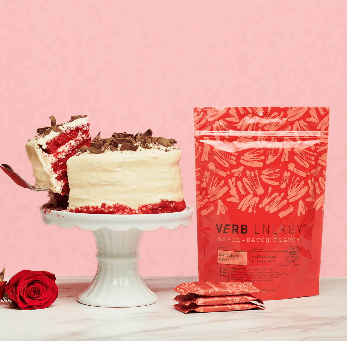 Verb Energy Energy Bar Red Velvet Case Of 16.92 Oz