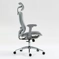 thumbnail image 3 of Noble House Fido 47" High Back Mesh Office Chair, Ergonomic Reclining Design with Adjustable Lumbar, Grey, 3 of 5