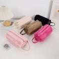 thumbnail image 2 of Large Capacity Pencil Case with Handle Spacious Compartments Plush Pencils Pouches Pen Organizers Bag Travel Makeup Bag, 2 of 8