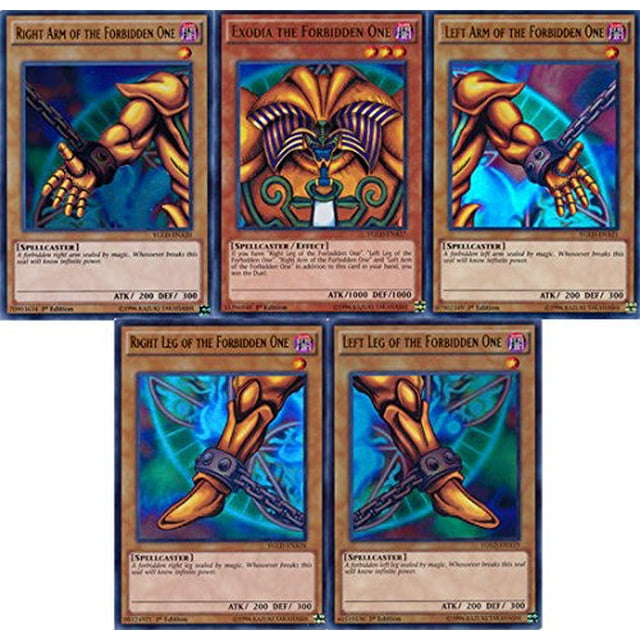 Set de juego de cartas coleccionables Yugioh Yugis Legendary Decks Exodia