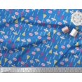 thumbnail image 2 of Soimoi Moss Georgette Fabric Ornament Home Decor Decor Fabric Printed Yard 42 Inch Wide, 2 of 3