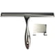thumbnail image 1 of 1 escobilla de goma para ventanas de acero inoxidable, para limpieza de espejos de baño y ventanas, con 1 gancho., 1 of 6