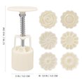 thumbnail image 2 of unbranded 1Jgo Beige Con Sellos Para Mooncake Ideal Para Hornear Pasteles Y Postres Festivos, 2 of 7