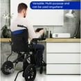 thumbnail image 3 of Fauteuil Roulant Électrique Léger - Alliage d'Aluminium Tout-Terrain 12 Mi Longue Portée Fauteuil Roulant Polyvalent pour Adultes Aînés et Personnes Âgées - Bleu, 3 of 7