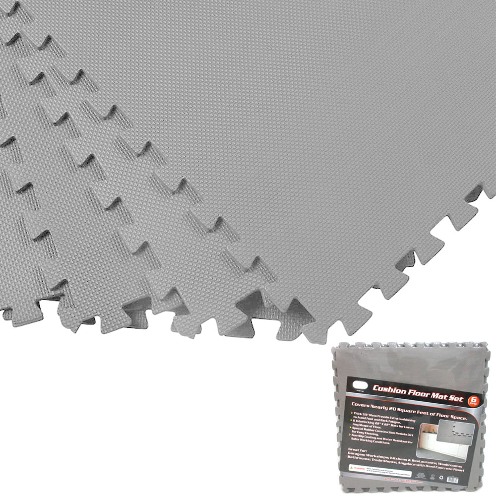 120 Sq Ft Eva Foam Floor Mat Set, White Interlocking Foam Floor Tiles