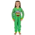 thumbnail image 4 of Sesame Street Pajamas Toddler Oscar The Grouch Fleece Zip Front Footless Sleeper, 4 of 7